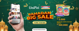 Beli UniPin Voucher di Indomaret, Tebus Murah POP MIE Hanya Rp. 2,000